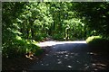 Road junction on Titton Lane, near Hartlebury, Worcs