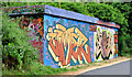 J3470 : Graffiti, Lagan towpath, Stranmillis, Belfast (July 2013) by Albert Bridge