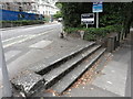 inlaid step feature on Surrey Road