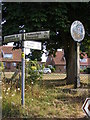 Roadsign & St.Cross South Elmham Village sign