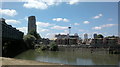 View of flats on the Blackwall Tunnel Approach from the Lea Navigation