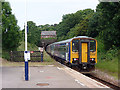 A Carlisle bound train enters the tunnel at Corkickle