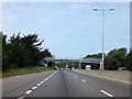 SU7005 : Brockhampton Road bridge over A27 by David Smith