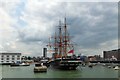 SU6200 : HMS Warrior in Portsmouth Naval Dockyard by David Smith