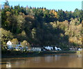 Riverside view from the former wireworks bridge, Tintern