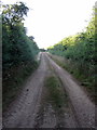 Track up to the railway bridge