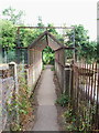 Railway footbridge connecting Grove Green to Bearsted