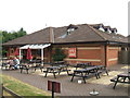 Canalside beer garden at the Mill House