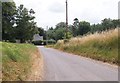 Country lane by Weston Farm