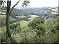 Looking down the Exe Valley to Winsford