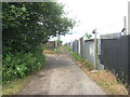 NZ4539 : Access track in Blackhall Colliery allotments by peter robinson