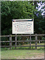 TM3083 : South Elmham Hall & Bateman's Barn sign by Geographer