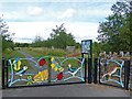 Colourful entrance to a nature reserve