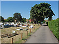 TQ0573 : Stanwell cemetery by Alan Hunt