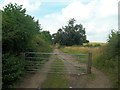 Bridleway near Markeaton Stones Farm