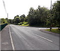 A4048 passes the Abernant Road junction, Markham