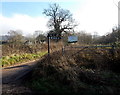 Kilometre signpost at a road junction in Standish