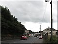 The lower end of the Belfast Road (A7) near the crossroads of the A7 and A21 at Saintfield