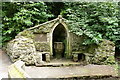 Valle Crucis Stone Font, Plas Newydd, Llangollen