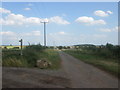 Lane towards Norwood level crossing