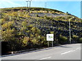 Roadside bank protection, Ynyshir Road near Wattstown