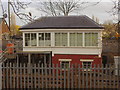 Dudding Hill signal box in Gladstone Park