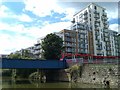 Docklands Light Railway train crossing the Limehouse Cut