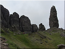 NG5053 : Old Man Of Storr on a dull day by Carol Walker
