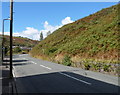 Steep  hillside alongside Aberllechau Road, Wattstown