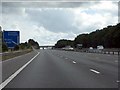 SP4694 : M69 motorway at junction 2 by Peter Whatley
