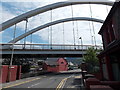 B4278 passes under the Rheola Bridge, Porth