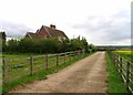 Manor Farm driveway from Moor Lane