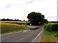 Dunton Road passes the entrance to Steeple View Farm