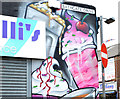 J3774 : Ice cream advertisement, Strandtown, Belfast by Albert Bridge