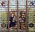 TM2749 : St Mary's Church, East Window Detail by David Dixon