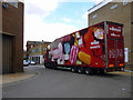 Large lorry in Bank Lane, Crawley