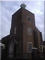 The tower of the Greek Orthodox church on Golders Green Road