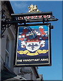 SU9576 : The Vansittart Arms name sign, Windsor by Jaggery