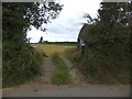 Entrance to field opposite Woolacombe Farm