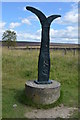 SE4798 : Millennium milepost on Pamperdale Moor by John M