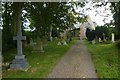 NU1725 : Ellingham Churchyard by DS Pugh