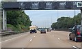 M25 and gantry by Great Hurst Wood