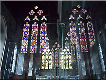 SJ0075 : Bodelwyddan: church window reflections by Chris Downer
