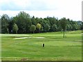 Tee, bunker and green at Alyth Golf Course