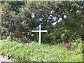 Staddon Moor Cross signpost