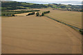 Fields at Westown from the air