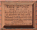 Baptist Church, Mitcham Lane - Foundation stone