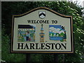 Welcome To Harleston Sign