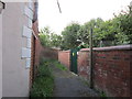 A path leading to St Nicholas Church, Withernsea