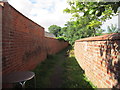 A path leading to St Nicholas Church, Withernsea